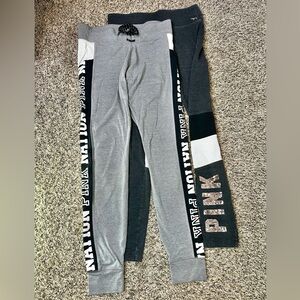 Pink Nation Victoria Secret Women’s Jogger Sweatpants Size Medium (Bundle Of 2)